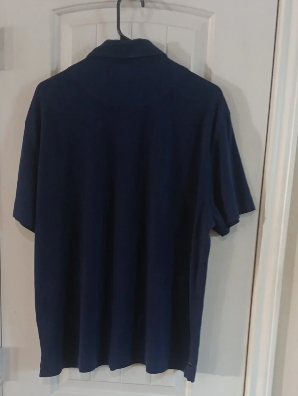 Banana Republic Mens Large Luxury Touch Performance Button Down Polo Blue